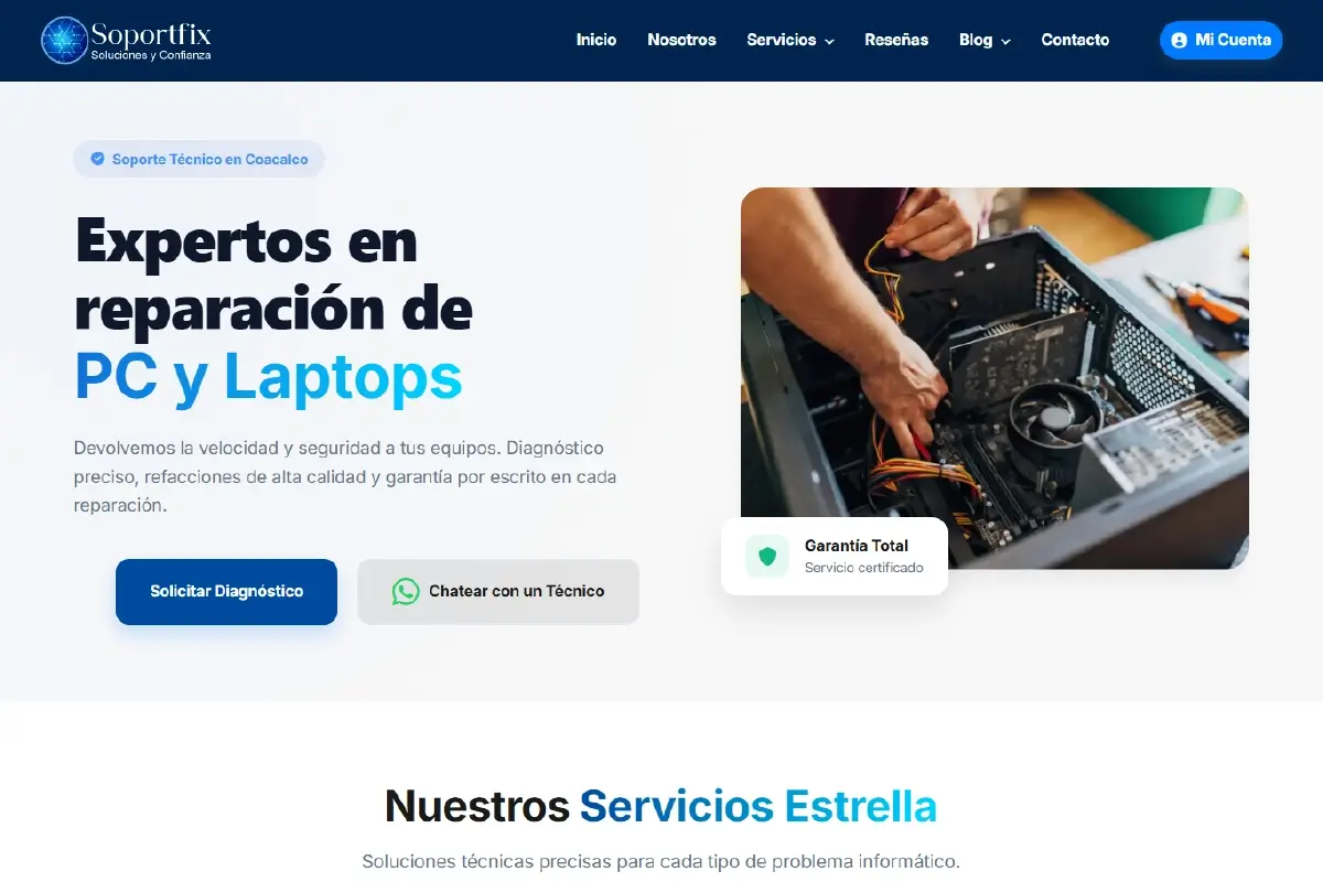 Soportfix - Plataforma Servicios Tecnológicos